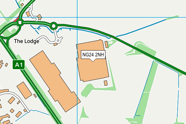 NG24 2NH map - OS VectorMap District (Ordnance Survey)