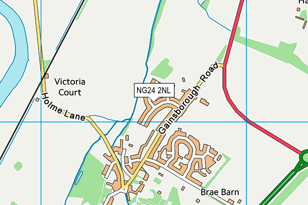Winthorpe Community Centre map (NG24 2NL) - OS VectorMap District (Ordnance Survey)