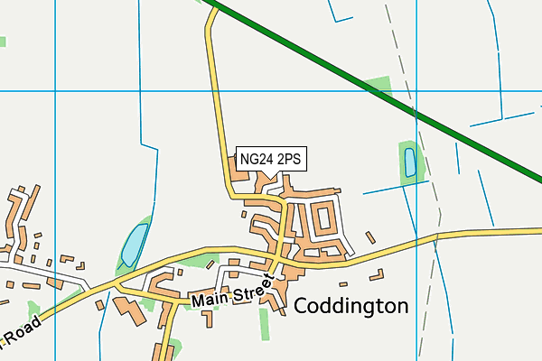 NG24 2PS map - OS VectorMap District (Ordnance Survey)