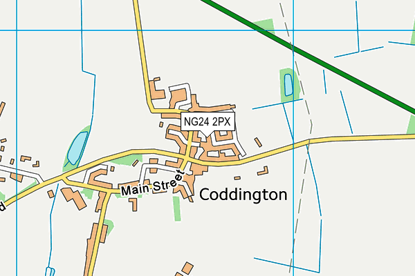 NG24 2PX map - OS VectorMap District (Ordnance Survey)