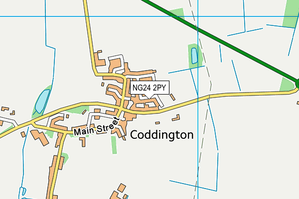 NG24 2PY map - OS VectorMap District (Ordnance Survey)