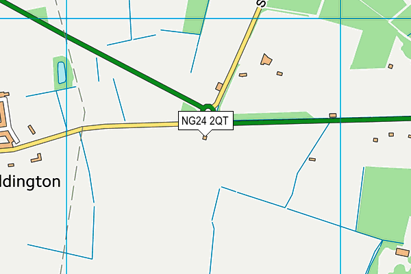 NG24 2QT map - OS VectorMap District (Ordnance Survey)