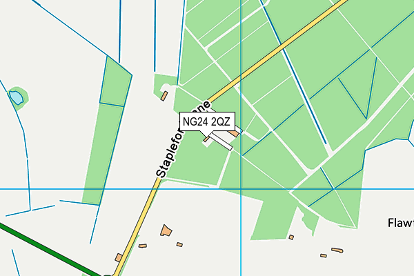 David Sillery Pavilion map (NG24 2QZ) - OS VectorMap District (Ordnance Survey)