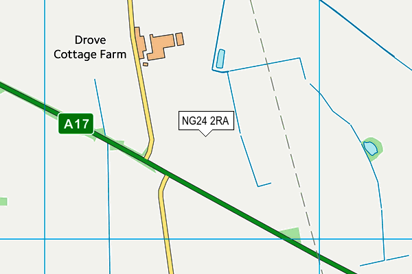 NG24 2RA map - OS VectorMap District (Ordnance Survey)