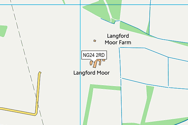NG24 2RD map - OS VectorMap District (Ordnance Survey)