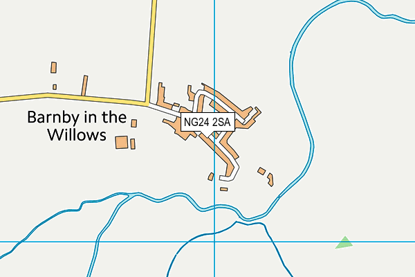 NG24 2SA map - OS VectorMap District (Ordnance Survey)
