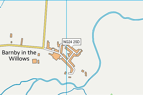 NG24 2SD map - OS VectorMap District (Ordnance Survey)