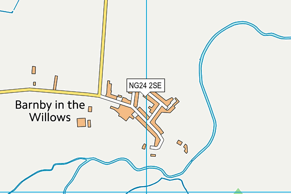NG24 2SE map - OS VectorMap District (Ordnance Survey)