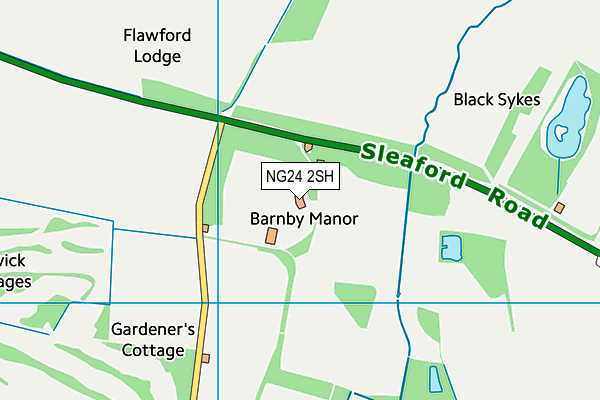 NG24 2SH map - OS VectorMap District (Ordnance Survey)