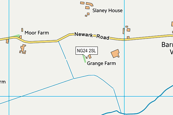 NG24 2SL map - OS VectorMap District (Ordnance Survey)