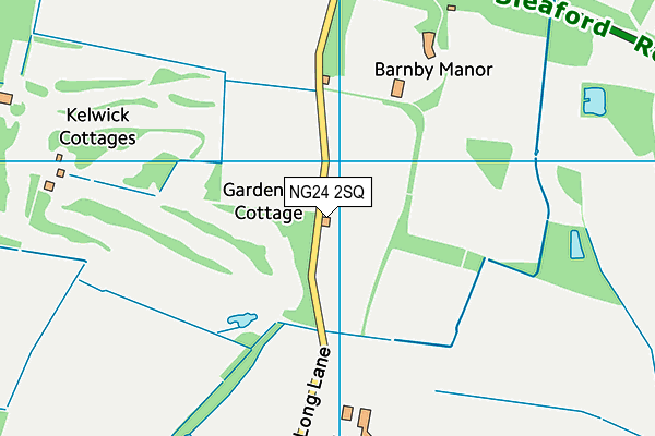 NG24 2SQ map - OS VectorMap District (Ordnance Survey)