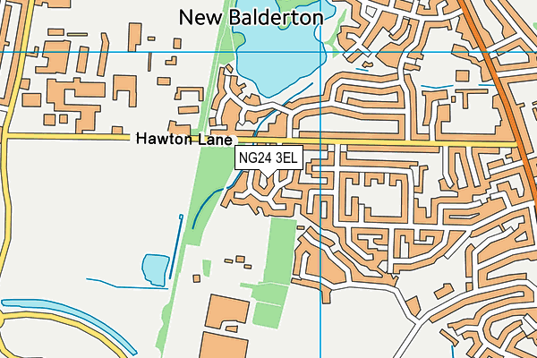 NG24 3EL map - OS VectorMap District (Ordnance Survey)