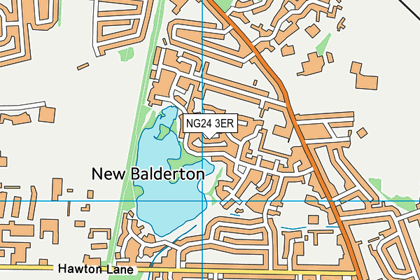 NG24 3ER map - OS VectorMap District (Ordnance Survey)