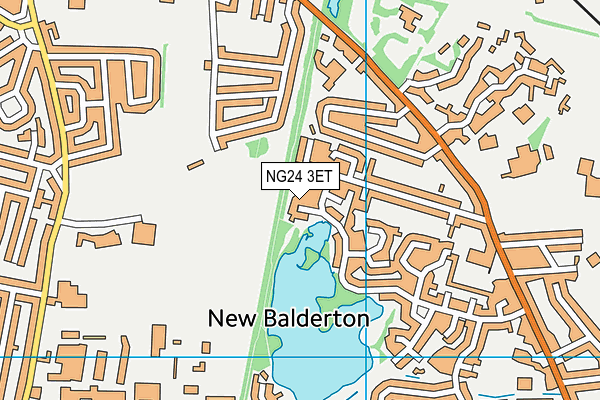 NG24 3ET map - OS VectorMap District (Ordnance Survey)