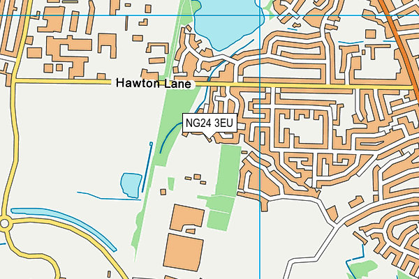 NG24 3EU map - OS VectorMap District (Ordnance Survey)
