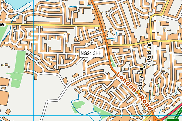 NG24 3HH map - OS VectorMap District (Ordnance Survey)