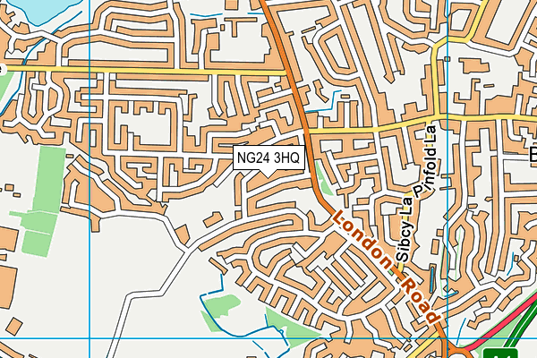 NG24 3HQ map - OS VectorMap District (Ordnance Survey)