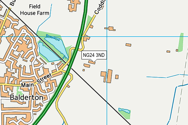 NG24 3ND map - OS VectorMap District (Ordnance Survey)