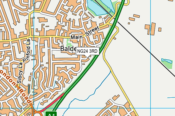 NG24 3RD map - OS VectorMap District (Ordnance Survey)