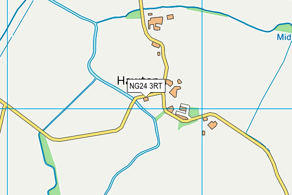 NG24 3RT map - OS VectorMap District (Ordnance Survey)