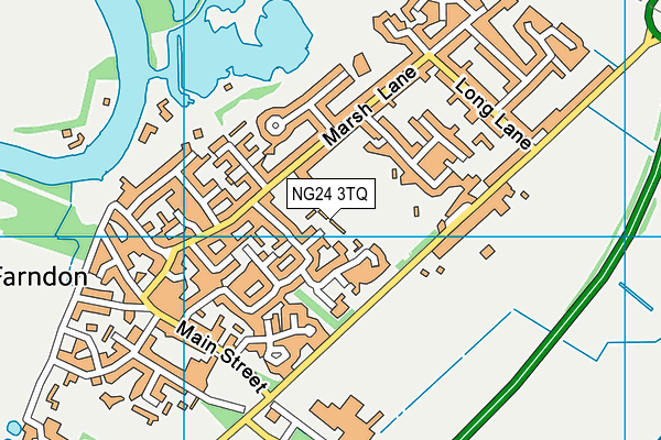 NG24 3TQ map - OS VectorMap District (Ordnance Survey)