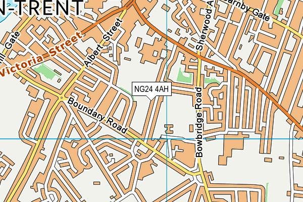 NG24 4AH map - OS VectorMap District (Ordnance Survey)