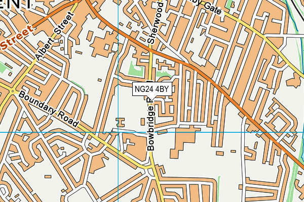 NG24 4BY map - OS VectorMap District (Ordnance Survey)