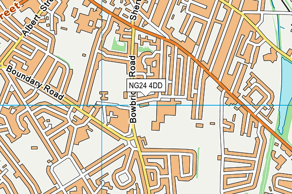 NG24 4DD map - OS VectorMap District (Ordnance Survey)