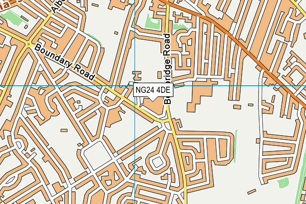 NG24 4DE map - OS VectorMap District (Ordnance Survey)