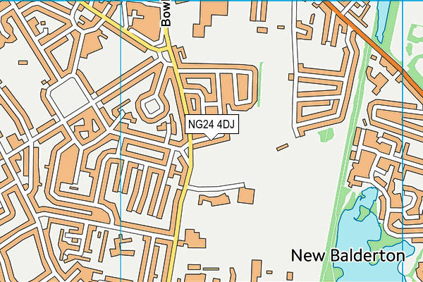 NG24 4DJ map - OS VectorMap District (Ordnance Survey)
