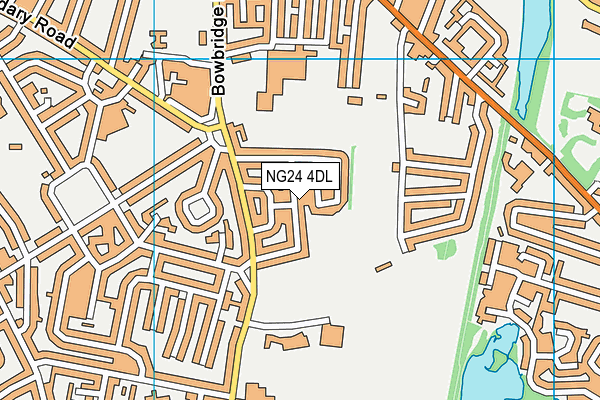 NG24 4DL map - OS VectorMap District (Ordnance Survey)