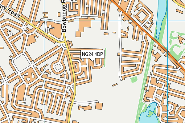 NG24 4DP map - OS VectorMap District (Ordnance Survey)