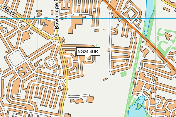 NG24 4DR map - OS VectorMap District (Ordnance Survey)