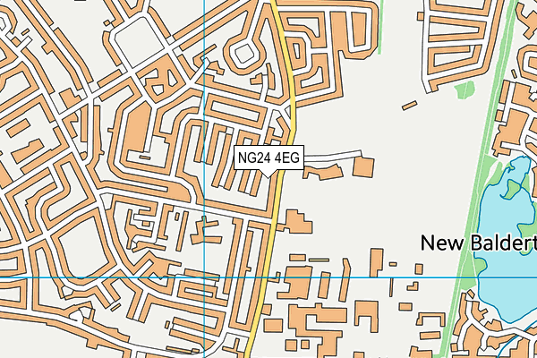 NG24 4EG map - OS VectorMap District (Ordnance Survey)