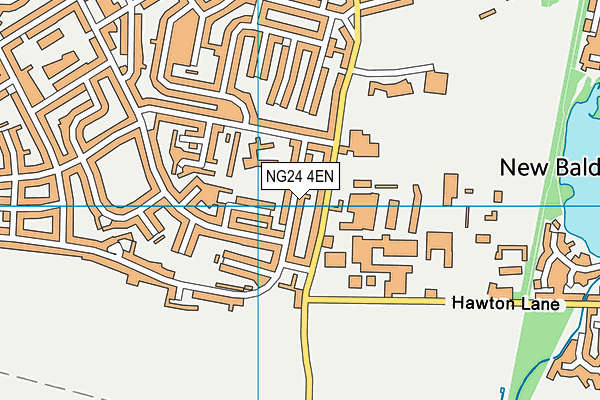 NG24 4EN map - OS VectorMap District (Ordnance Survey)