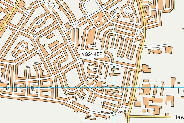 The Sir Donald Bailey Academy map (NG24 4EP) - OS VectorMap District (Ordnance Survey)