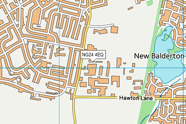 NG24 4EQ map - OS VectorMap District (Ordnance Survey)