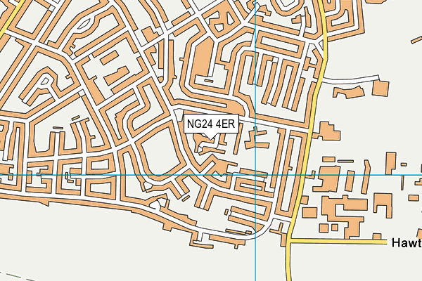 NG24 4ER map - OS VectorMap District (Ordnance Survey)