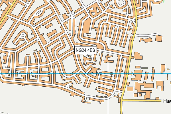 NG24 4ES map - OS VectorMap District (Ordnance Survey)
