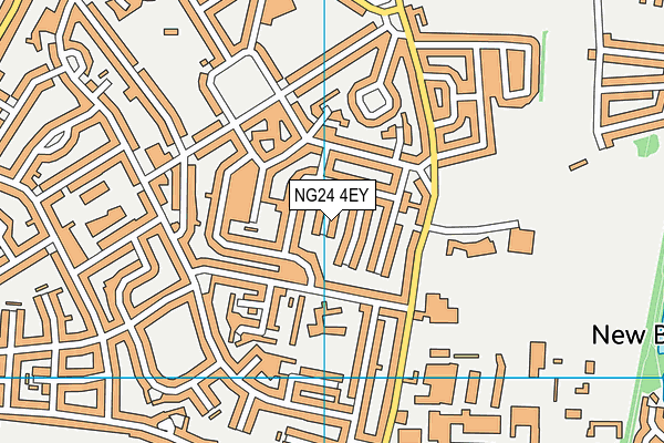 NG24 4EY map - OS VectorMap District (Ordnance Survey)