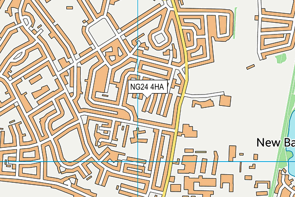 NG24 4HA map - OS VectorMap District (Ordnance Survey)
