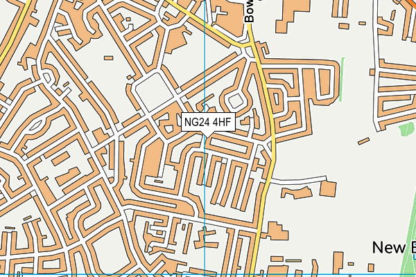NG24 4HF map - OS VectorMap District (Ordnance Survey)