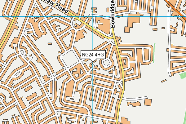 NG24 4HG map - OS VectorMap District (Ordnance Survey)