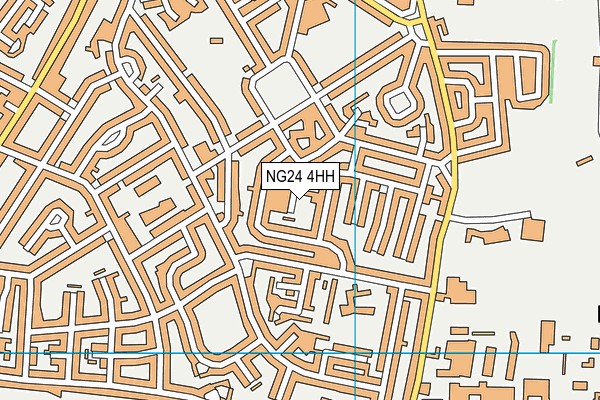 NG24 4HH map - OS VectorMap District (Ordnance Survey)