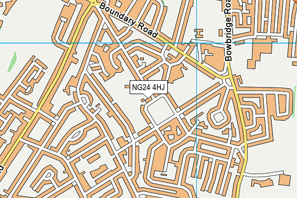 NG24 4HJ map - OS VectorMap District (Ordnance Survey)