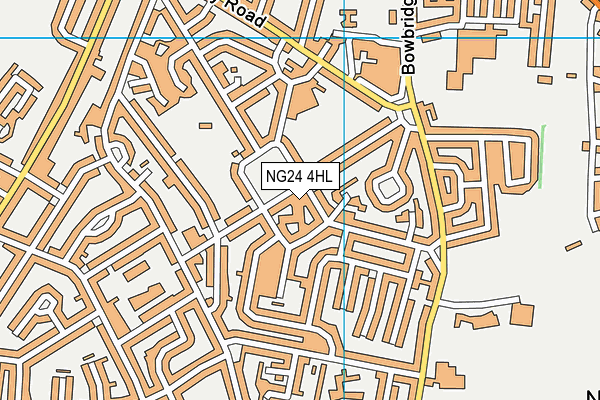 NG24 4HL map - OS VectorMap District (Ordnance Survey)