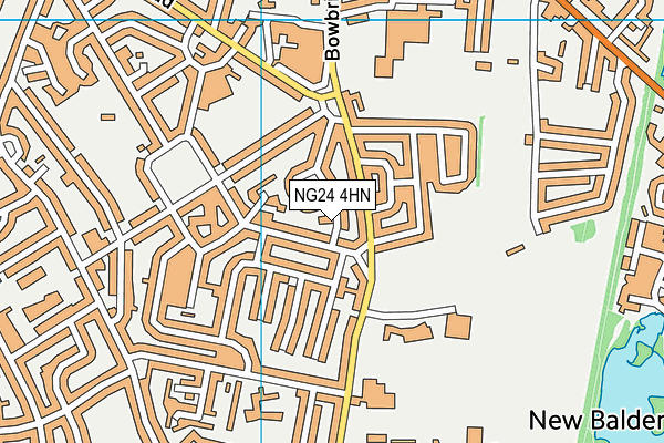 NG24 4HN map - OS VectorMap District (Ordnance Survey)