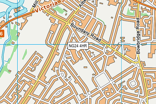 NG24 4HR map - OS VectorMap District (Ordnance Survey)