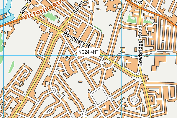 NG24 4HT map - OS VectorMap District (Ordnance Survey)