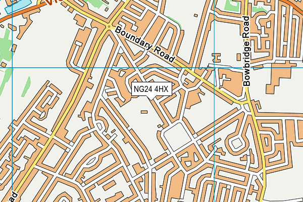 NG24 4HX map - OS VectorMap District (Ordnance Survey)